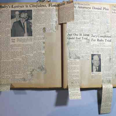 Pages 70 and 71 newspaper clippings unfolded