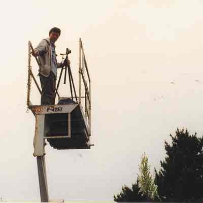 Riding on Cherry-picker