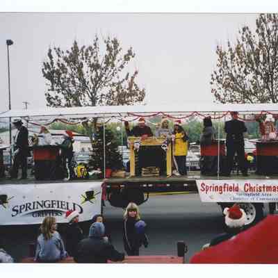 Photograph of the Springfield Greeters Float, Christmas Parade, 2002