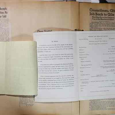 Page 18 pamphlet under yellow paper