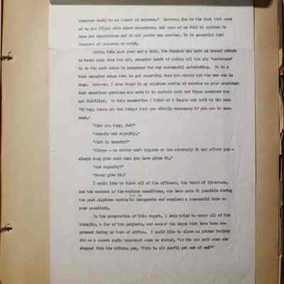 Page 43 President's Report for 1950 (page 13)