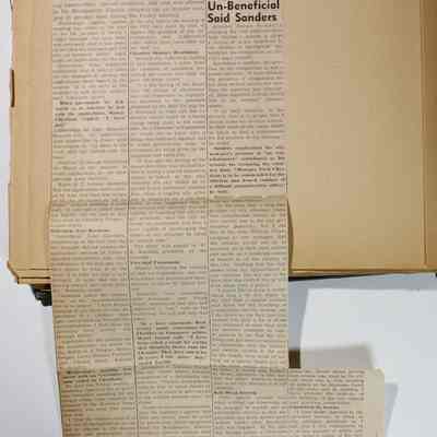 Page 50 newspaper clipping unfolded