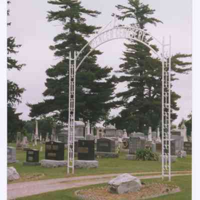 Photograph of Spencer Cemetry, Stockport, Iowa, undated
