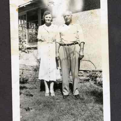 Photograph of Doris Myers (?) and a man, circa 1940