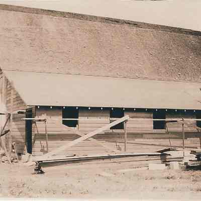 Photograph of Barn Construction, Circa 1930