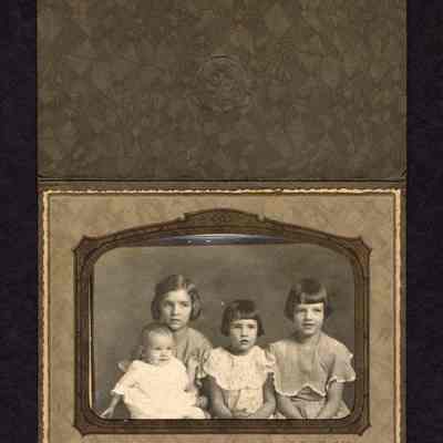 Photograph of Three Girls and Infant, undated