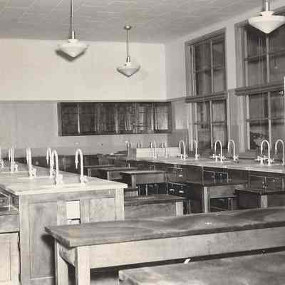 Science Lab, Springfield High School, Undated.