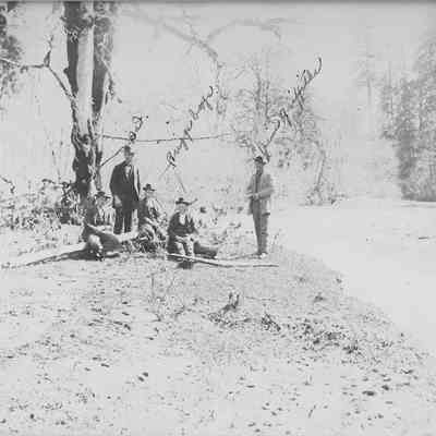 Photograph of George Veach, the Briggs boys, and Jim Griffith