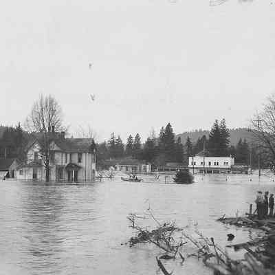 Photograph of Glenwood Flooding, Glenwood, Oregon, date unknown