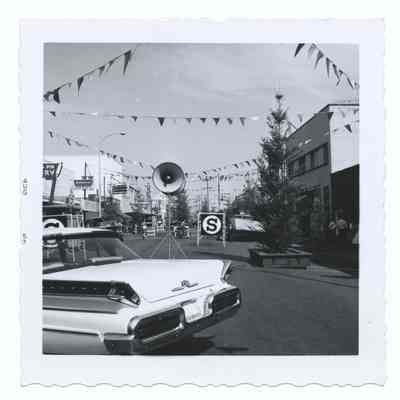 Photograph of 'Shoppers Paradise' sponsored by the Chamber of Commerce, Main Street, Springfield, 1957