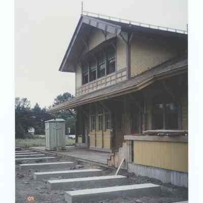 Photograph of the Springfield Depot Restoration, 1991