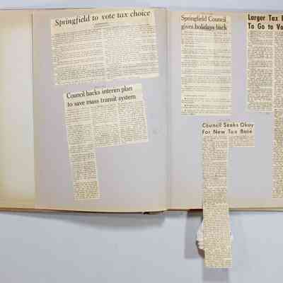 Pages 2-3 newspaper clipping unfolded