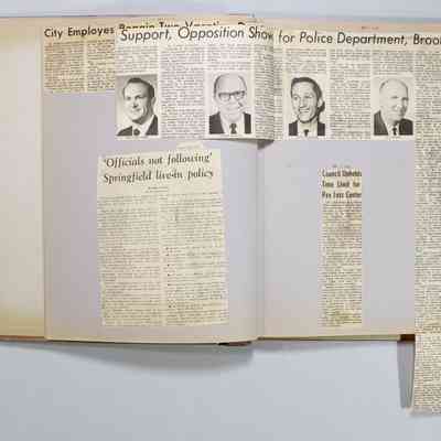 Pages 4-5 newspaper clipping unfolded