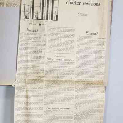 Pages 8-9 newspaper clipping unfolded