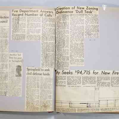 Pages 68-69 newspaper clipping unfolded