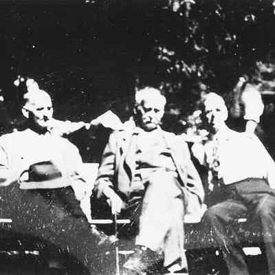Photograph of Clyde, Mason and George Warner, circa 1950