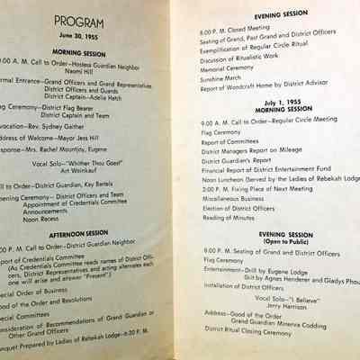 Inside of the pamphlet