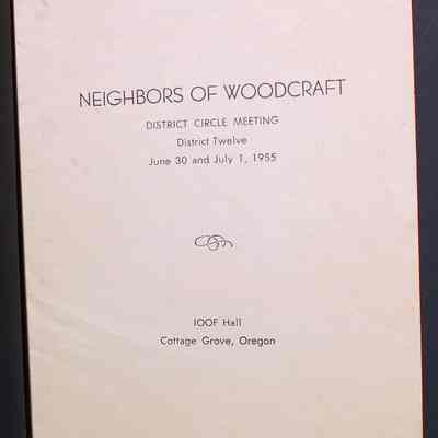 Neighbors of Woodcraft program found between page 16 and 17