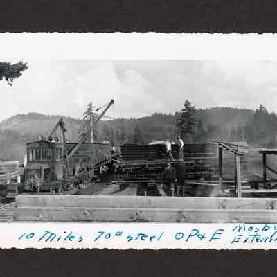 Photograph of locomotive OP&E 1