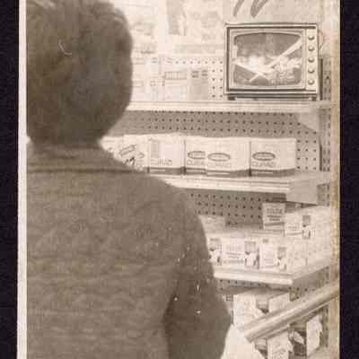 Photograph, Close Circuit TV Store Sign, Payless Old Mill Store, Undated