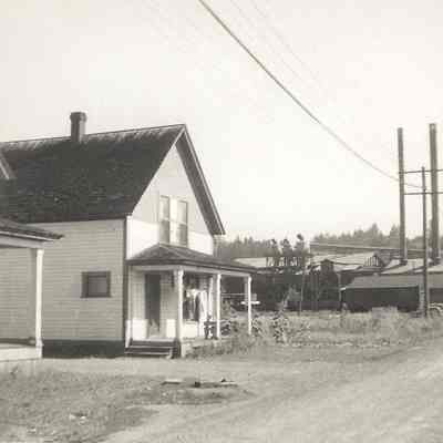 Photograph of Two Houses on Dirt Road, Oregon, Undated