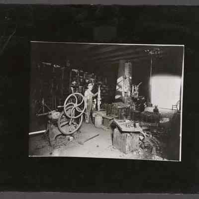 Photograph, L.E. Thompson Blacksmith Shop, Undated