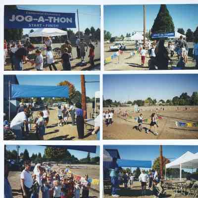 Photographs of Jog-a-thon, Centennial Elementary School, circa 1990-2000