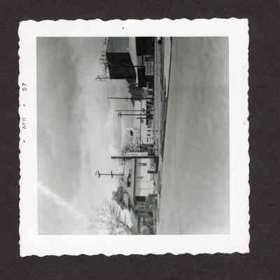 Photograph of a home and store, A Street, Springfield, Oregon, 1957