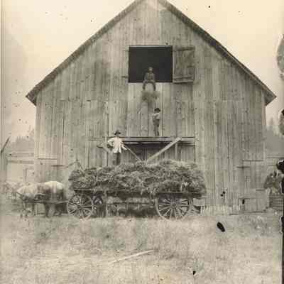 Photograph of a Old Hay Barn, Date Unknown