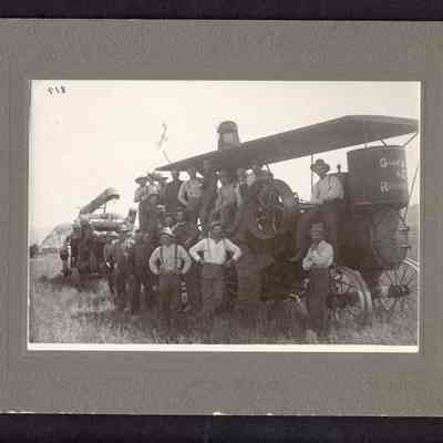 Photograph, Threshing Machine and Crew, 1908