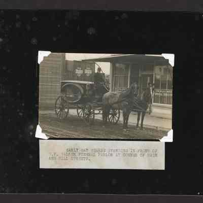 Photograph of a hearse, Main St, Springfield, Oregon