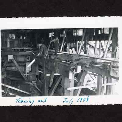 Photograph of inside of Booth-Kelly lumber mill