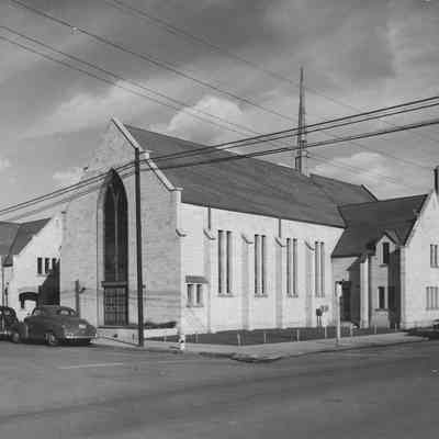 Photograph of Christian Church at 4th and A Street, Springfield, Oregon, date unknown