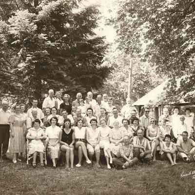 Photograph of Springfield High School Reunion, Class of 1928, Held 1958