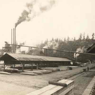 Photograph of Fischer Lumber Company, Marcola, Oregon, circa 1948