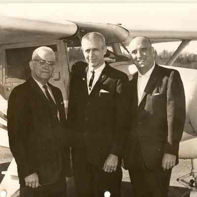 Photograph of Washington Ritual Judges Bos Adkison, Fred Terry, and B.J. Rogers, Springfield, Oregon, 1964