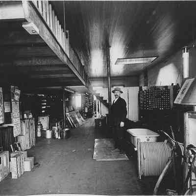 Photograph of W N Long Plumbing and Tinning Shop, Springfield, Oregon, circa 1916