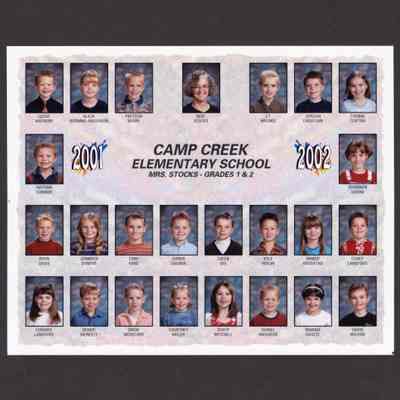 Photograph, Camp Creek Elementary, Grades 1 and 2, 2001-2002.