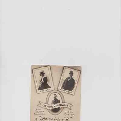 Photograph Poster for Joseph Greenwald, 1917