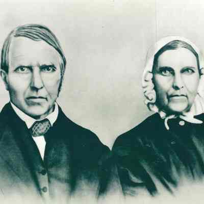 Photograph of Drawing of John and Janet Steward, Lane County, Oregon, Undated