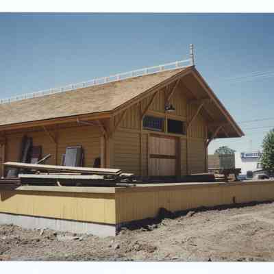 Photograph of the Springfield Depot Restoration, 1991