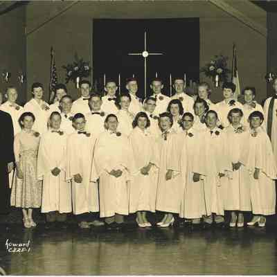 Photograph of a Confirmation Class, circa 1960s