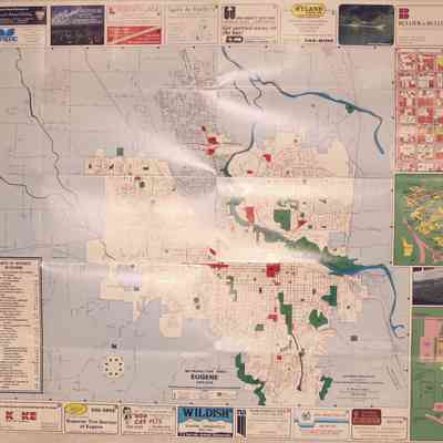 Map of Metropolitan Eugene and Springfield, 1986