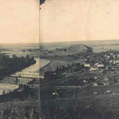 Photograph of Springfield looking northwest, Springfield, Oregon, circa 1902-1908