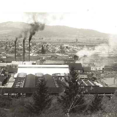 Ariel Photograph of Booth-Kelly Mill, Springfield, Oregon, Undated