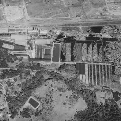 Aerial Photograph of Booth Kelly Mill, Date Unknown