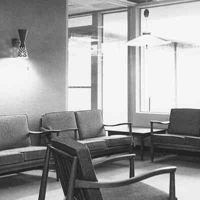Photograph of Springfield Library Lounge Area, Springfield, Oregon, date unknown
