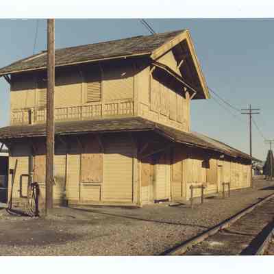 Photograph of the Springfield Train Depot, old site, circa 1992