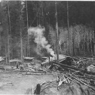 Photograph of Russell Bros. Logging Operation, 1935