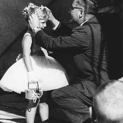 Photograph of crowning of Miss Slick Chick, 1961